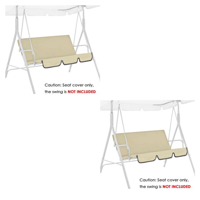 Funda para columpio Cateissary 2021 jardín al aire libre 3 asientos cubierta sombra patio resistente a los rayos CBP158225
