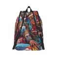 thumbnail image 2 of Honeii Fantasy Colorful Beast Print Canvas College Laptop Backpack, Durable Rucksack Travel Notebook Bag School Backpack Book Bag for Men Women-Medium, 2 of 7