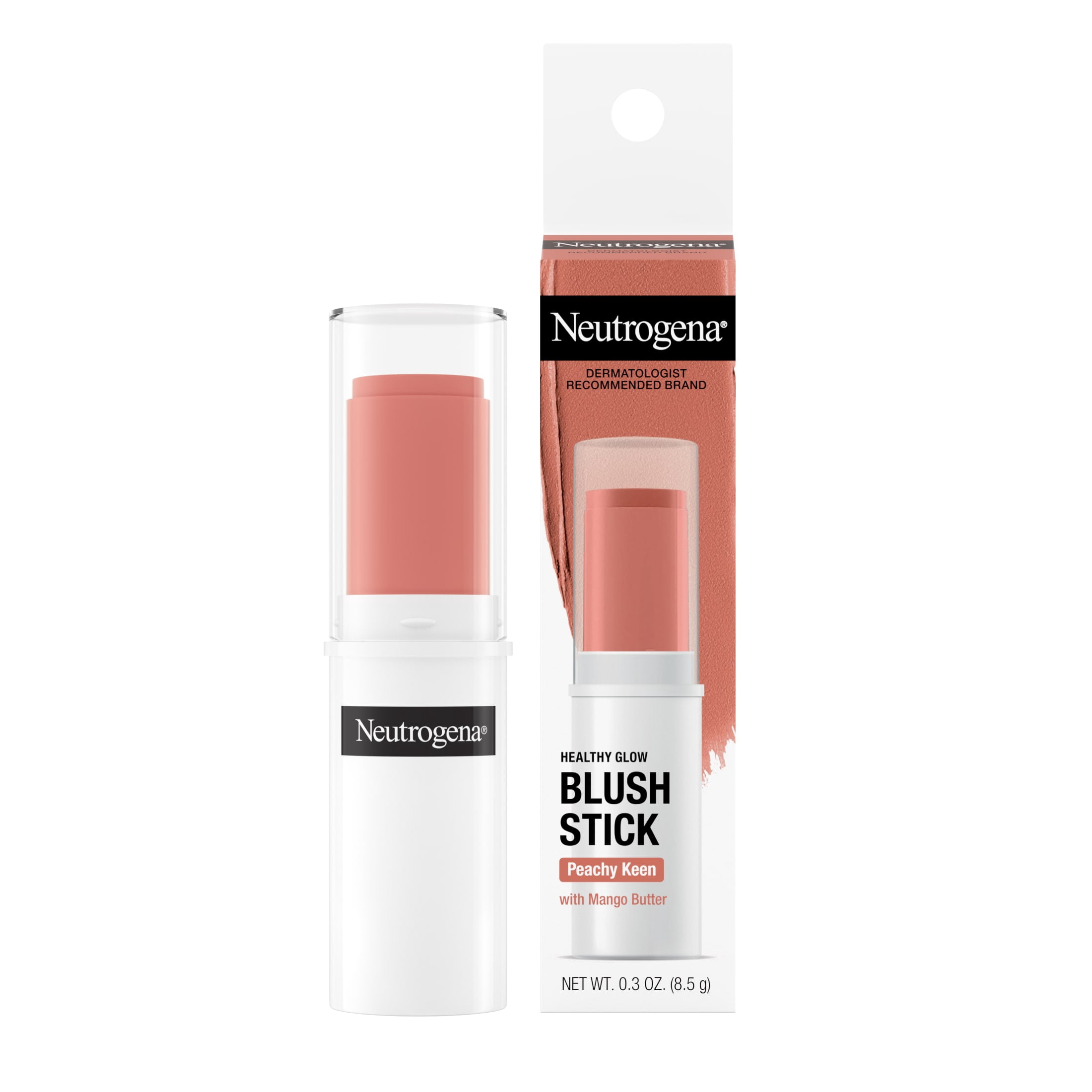 Neutrogena Healthy Glow Blush Stick Makeup, Peachy Keen, 0.3 oz