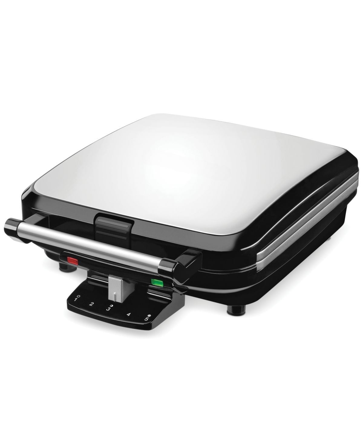 Waffle Maker with 5 Browning Controls and Nonstick Plates