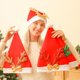 thumbnail image 4 of Farfi Christmas hat Lovely Cartoon elástico peluche Ball Snow Elf Santa Claus hat Party Products, 4 of 5