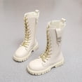 thumbnail image 4 of Kids Mid Calf Boots,Mid Calf Boots for Kids - Modern Tall Fashion Boots with Clean Structured Upper,Round Toe and Side Zipper Mid Shaft Boots,Mid Shaft Dress Boots,Casual Footwear for Autumn Winter, 4 of 6
