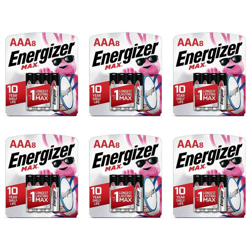 Energizer AAA Batteries (48 Count), Triple A Max Alkaline Battery 6