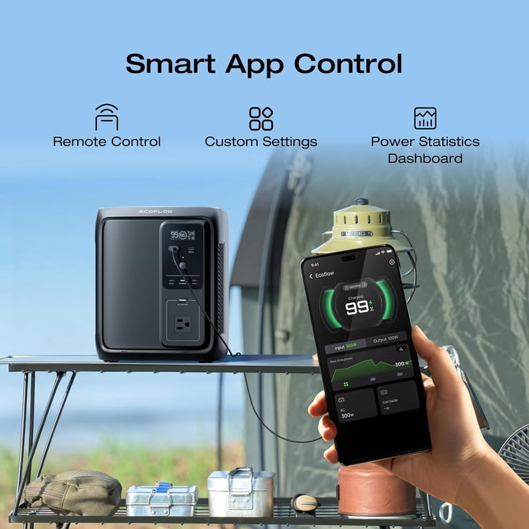 EF EcoFlow Portable Power Station DELTA 3 1000 Air, 960Wh LiFePO4