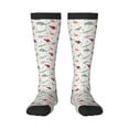 thumbnail image 2 of Lsque Cute Dinosaur Printed Crew Socks Men's Women's LightWeight Thin Casual Calf Socks ,Knee High Socks,Cotton Socks, 2 of 9