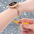 thumbnail image 4 of TECH CIRCLE Band for Apple Watch Bands 38/40/41mm for Women Apple Watch Band Series SE 9 8 7 6 5 4 3 2 1,Bling Diamond Bracelet Strap Metal Band Dressy Chain for Girl iWatch,Rosegold, 4 of 5