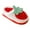 Red, variant on Toddler Girls Fruit Slippers Carton Print Flock Soft Sole Warm Winter House Shoes Non-Slip Cute Home Wear Footwear