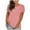 Pink, variant on Summer Women Blouses Sawvnm Summer Tops for Women Blouse Spring Printed Mid-length 3/4 Sleeves O-Neck Casual Teen Tops T-shirt for Beach Party