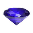 thumbnail image 1 of Pesa de papel de cristal claro en forma de diamante, 60 mm (2.4") diamante artificial para regalos de cumpleaños, fiestas y bodas (azul oscuro), 1 of 7