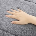 thumbnail image 5 of MeyJey Bathroom Rugs Set of 4 Piece, Bath Mats, Microfiber Non Slip Shaggy Ultra Soft Bathroom Runner with U Shaped Contour Toilet Mat for Bathroom, Shower Inside Floor, Gray, 5 of 16