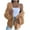 Brown, variant on Hcyirli Women's Elegant Casual Cardigan Knit Sweater Comfortable Warm Fabric Outerwear for Everyday Casual Wear Black S