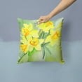 thumbnail image 2 of Carolines Treasures BMBO970APW1414 Daffodils by Maureen Bonfield Fabric Decorative Pillow, 14Hx14W, multicolor, 2 of 4