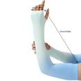 thumbnail image 3 of 2pcs Skin Protecting Arm Sleeves Outdoor Solid Color Ice Silk Loose Sleeves for Comfort and Breathability, 3 of 9