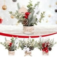 thumbnail image 2 of HongHeng Christmas Under $ 5 Desktop Mini Christmas Tree Potted Christmas Bouquets Christmas Decorations Christmas Gifts, 2 of 2