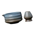 thumbnail image 3 of Ceremonial Matcha Bowl con soporte para el bateador Matcha Batchisk Stand Glazed Handmaded para Matcha Latte Family Gifts Amantes de té Amantes de té Azul, 3 of 8