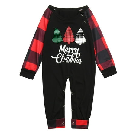

Xutthjh Christmas Pjs Letter Plaid Printed Long Sleeve T-Shirt Top And Pants Xmas Sleepwear Holiday Pajamas Outfit