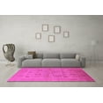 thumbnail image 3 of Ahgly Company Indoor Round Oriental Pink Traditional Area Rugs, 5' Round, 3 of 4