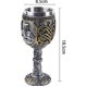 thumbnail image 4 of Copa de vino de caballero vikingo medieval, copa de vino de metal gótica, copa de whisky personalizada, copa de whisky de utilería para bodas, copa de vino roja, 4 of 4
