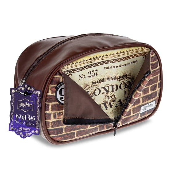 Mad Beauty Harry Potter Cosmetic Bag, Diagon Alley Print
