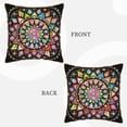 thumbnail image 3 of ZNDUO Throw Pillow, 16"x16" Bed Pillow and Couch Pillows - Indoor Decorative Pillows，Rainbow Mandala Throw Pillow, 3 of 8