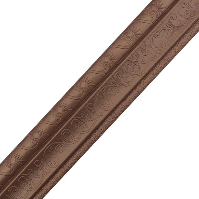 3D Self-adhesive Waterproof Pattern Wallpaper Border Wall Decor PVC Pattern Baseboard Border Removable Sticker Baseboard Border