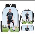 thumbnail image 1 of Soccer Star Printed Backpack Three-piece Set, Youth School Bag, Student Backpack-SinKeeU, 1 of 4