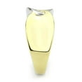 thumbnail image 4 of Luxe Jewelry Designs Women's Two Tone Gold Ion Plated Stainless Steel Ring - Size 6 (Pack of 2), 4 of 4