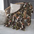 thumbnail image 3 of Manta de vellón con diseño de hongos boho, manta ligera con diseño de hongos otoñales para sofá, cama, decoración de habitación, mantas suaves y difusas para niños, adultos y mujeres, 3 of 7