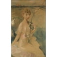 thumbnail image 2 of Teodor Axentowicz 11x14 Gold Ornate Wood Frame and Double Matted Museum Art Print Titled - Portrait of Zofia Jachimecka (Before 1913), 2 of 4