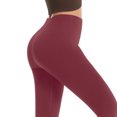 thumbnail image 5 of CHUMUD Compression Leggings for Women High Waist Tummy Control Leggings No Front Seam Workout Yoga Pants, 5 of 5