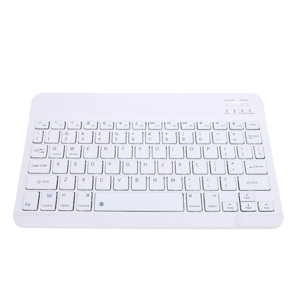 Ultra Slim BT Keyboard, 10 Inch Portable Cordless Keyboard with Square Chocolate Keycaps, Ergonomic Compact Keyboard for IOS, for , for  Laptop Phone Tablet