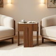 thumbnail image 3 of LuxenHome 2-Tier Farmhouse Side Table, Engineered Wood Sofa or Bedside Storage Stand, 3 of 7