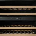 thumbnail image 6 of KoolMore Reserve 24 in. Under-Counter Panel Ready Dual Zone Built-in Wine Cooler with 45 Bottle Capacity and Wooden Shelves in Black (KM-CW46DZ-WPR), 6 of 11