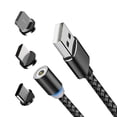 thumbnail image 1 of Cable Magnético Iman 3 en 1 Accesorios Vcoapa V8 Tipo C Lightning Carga 1 metro, 1 of 4