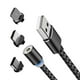 thumbnail image 1 of Cable Magnético Iman 3 en 1 Accesorios Vcoapa V8 Tipo C Lightning Carga 1 metro, 1 of 4