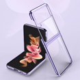 thumbnail image 1 of Funda Transparente Para Teléfono Compatible Con Samsung Galaxy Z Flip3 Funda Protectora Antihuellas Dactilares Carcasa De Galvanoplastia Plegable Con Todo Incluido Sweethay EL016807-04, 1 of 5