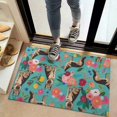 thumbnail image 2 of German Shepherd Dog and Flower Door Rugs,Washable Non Slip Door Mats Indoor,Decorative Door Mats,Entry Mat Indoor for Entrance,Bedroom,Kitchen,Bathroom,20"x32", 2 of 6