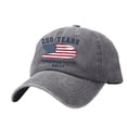 thumbnail image 2 of Siminsem Vintage Distressed Cotton Dad Hat American Flag Baseball Cap Adjustable for Men Women Patriotic USA Cap Retro Washed Unstructured 4th of July Outdoor Gift, Dark Gray, A, 2 of 3