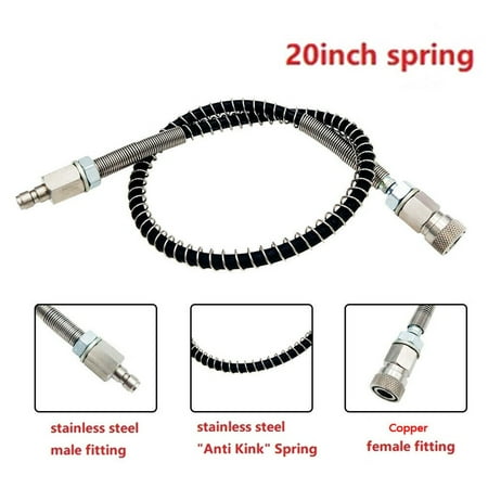 

20 Inch Paintball PCP Hose For HPA Air Fill Station Charging Adaptor 4500psi