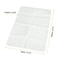 thumbnail image 2 of Uxcell Bath Tub Shower Mats, 47.2" x 31.5" Non Slip Mat for Tub Bathroom White, 2 of 5