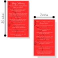 thumbnail image 3 of Body Contouring Pre/Post Treatment Cards | 50 Pack | 2x3.5” inch Business Card Size | Red Card Design, 3 of 5