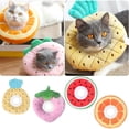 thumbnail image 5 of TIIFSWHS New Electric Embroidery Fruit Shape Watermelon Pineapple Strawberry Orange Ring Cat Collar Cat Collar Anti Licking, 5 of 9