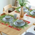 thumbnail image 6 of Faux Cedar Placemats, Round Greenery Christmas Placemats, Holiday Table Mats, Winter Decor, Durable, Stain-Resistant, 20 Inch, 6 of 6