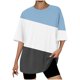 thumbnail image 1 of Camiseta Corta con Cuello Redondo Y Gota Del Hombro para las Mujeres, 1 of 4