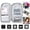 Silver, variant on Travel Passport Wallet 12Cells Ticket ID Credit Card Holder Water Repellent Documents Phone Organizer