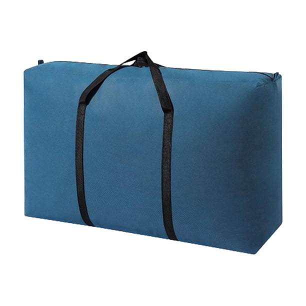 Bolsa móvil, bolsa de equipaje, bolsa de transporte, bolsa de almacenamiento resistente, bolsa de almacenamiento para sábanas, mantas, ropa de viaje, azul 125L