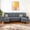 Dark Gray, variant on Gianna U-Shaped Sectional Sofa for Living Room, 4-Seat Modern Couch with Chenille Fabric and Removable Pillows for Apartment or Small Spaces