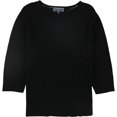thumbnail image 1 of Karen Scott Luxsoft suéter para mujer, negro, 3X, 1 of 1