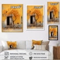 thumbnail image 4 of Designart "Bicycle Adorned with Springtime Florals in Yellow I" Transportation Canvas Wall Art - Modern Yellow Bicycle Hallway Wall Art Decor, 4 of 6