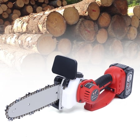 HOHOBLA 10 Inch Portable Chainsaw Cordless, Cordless Electric Chain Saw, Electric Chain Saw for Garden Yard Tree Cutting